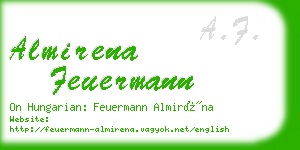 almirena feuermann business card
